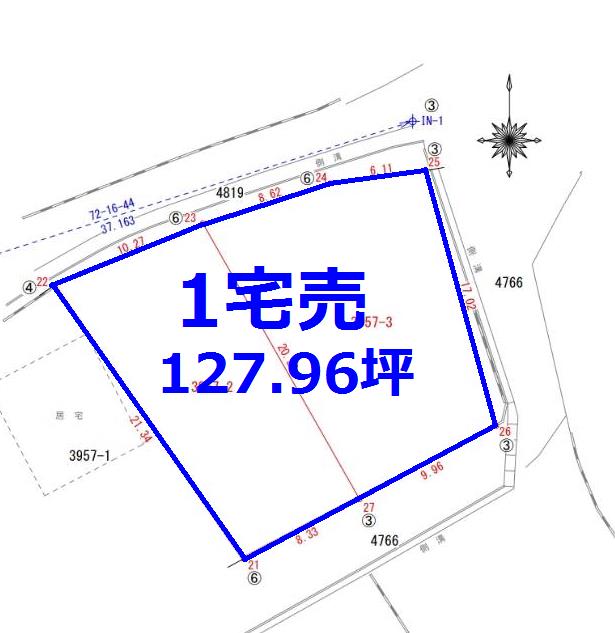 姶良市東餅田3957、万円の売地