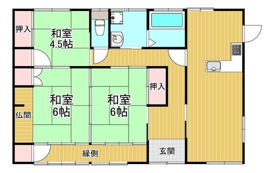 (内観/間取り2)鹿児島県霧島市国分広瀬2-13-33、1,699万円の売家