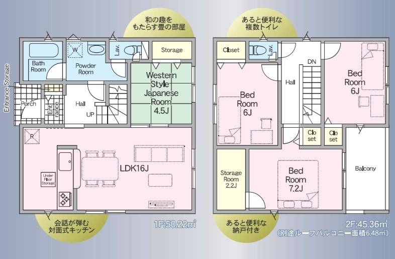 (内観/間取り2)姶良市東餅田3843-56付近、2,080万円の売家