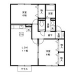 (内観/間取り1)姶良市西餅田、51,000円の賃貸