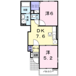 (内観/間取り1)姶良市西餅田、46,000円の賃貸