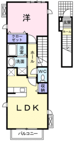 (内観/間取り1)姶良市加治木町反土、48,000円の賃貸