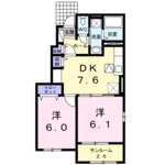 (内観/間取り1)姶良市加治木町木田、48,000円の賃貸