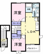 (内観/間取り1)姶良市加治木町木田、47,000円の賃貸