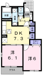 (内観/間取り1)姶良市西餅田、46,000円の賃貸