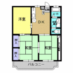 (内観/間取り1)姶良市西餅田、45,000円の賃貸