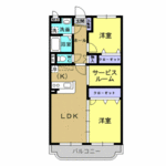 (内観/間取り1)姶良市西餅田、59,000円の賃貸