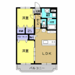 (内観/間取り1)姶良市西餅田、55,000円の賃貸