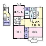 (内観/間取り1)姶良市東餅田、48,000円の賃貸