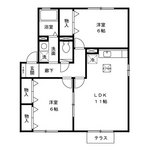 (内観/間取り1)姶良市西餅田、54,000円の賃貸